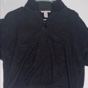 Victoria's Secret Black Half-Zip Sweatshirt